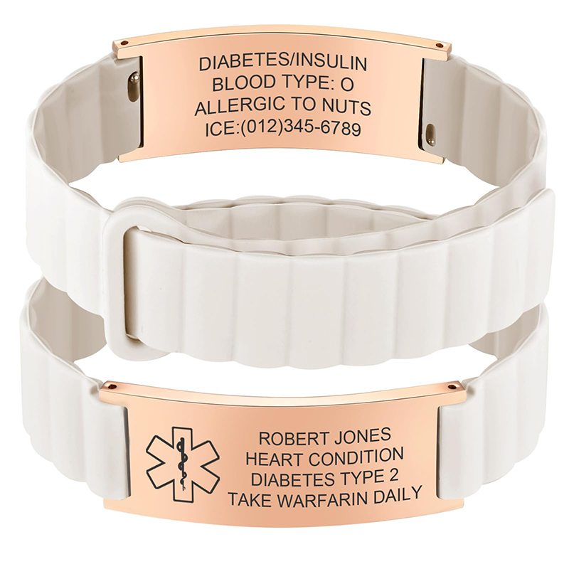 Custom Medical ID Bracelet for - Fitness Tracker Band review and price