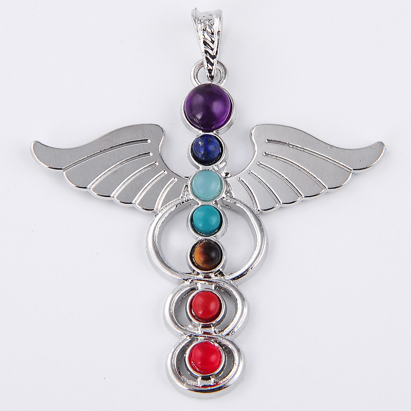 7 Chakra Stone Necklace Pendan - Yoga Health & Fitness Center review and price