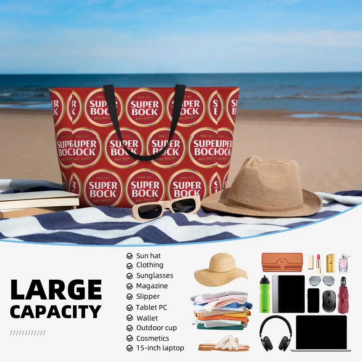 Super Bock Beach Tote Bag Spor - Yoga Fitness Tote review and price