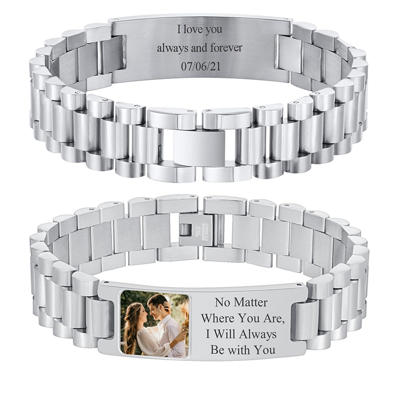 Custom Picture Text Bracelet W - Fitness Tracker Band review and price