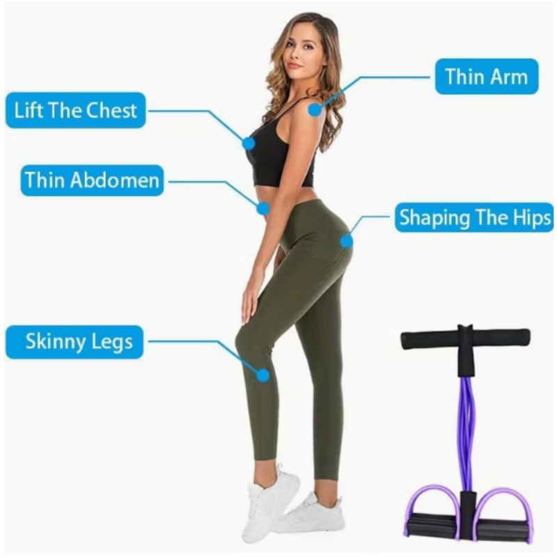 6 Tubes Elastic Yoga Pedal Pul - Yoga Fitness Gear review and price