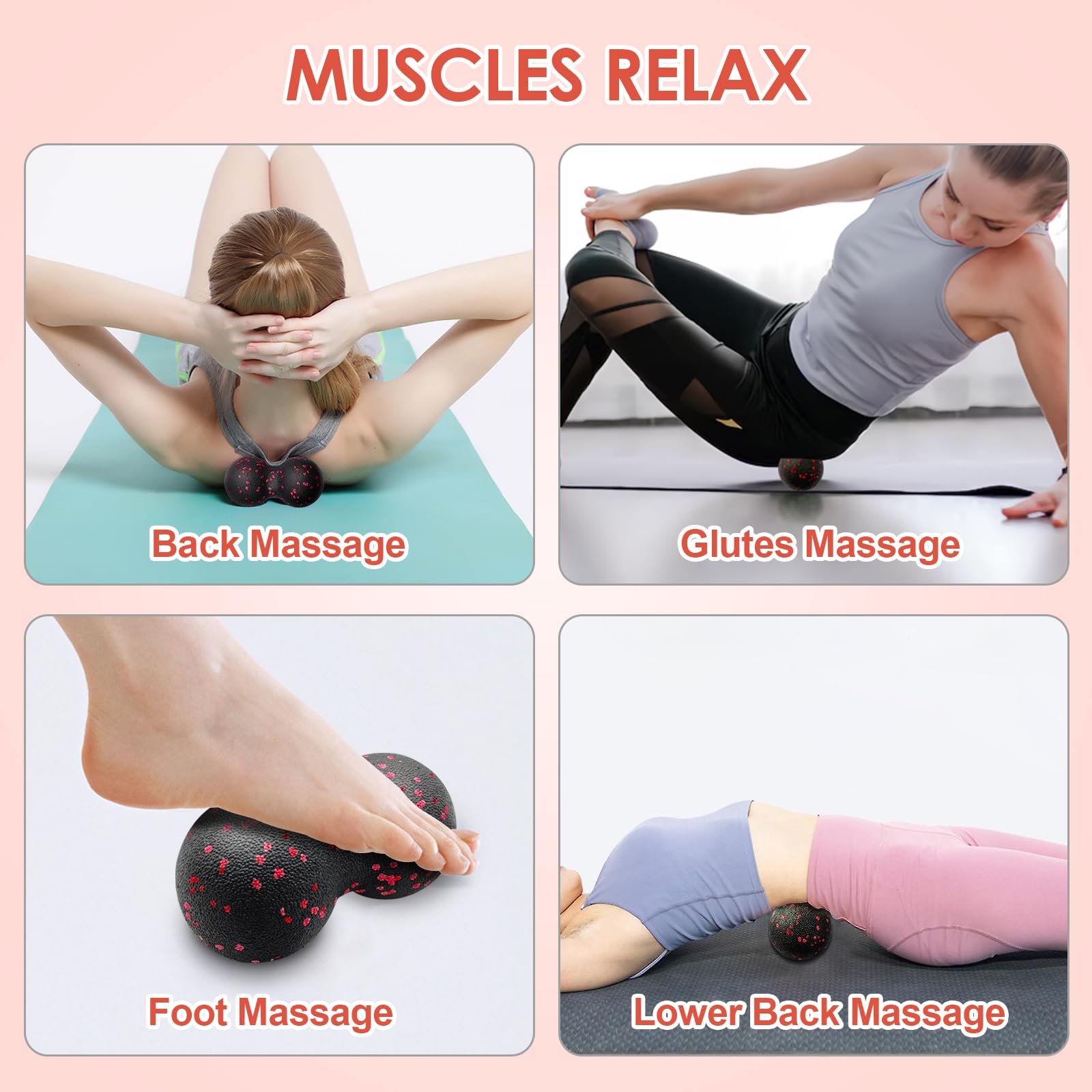 Hollow Yoga Roller Massage Pea - Yoga Fitness Wheel review and price