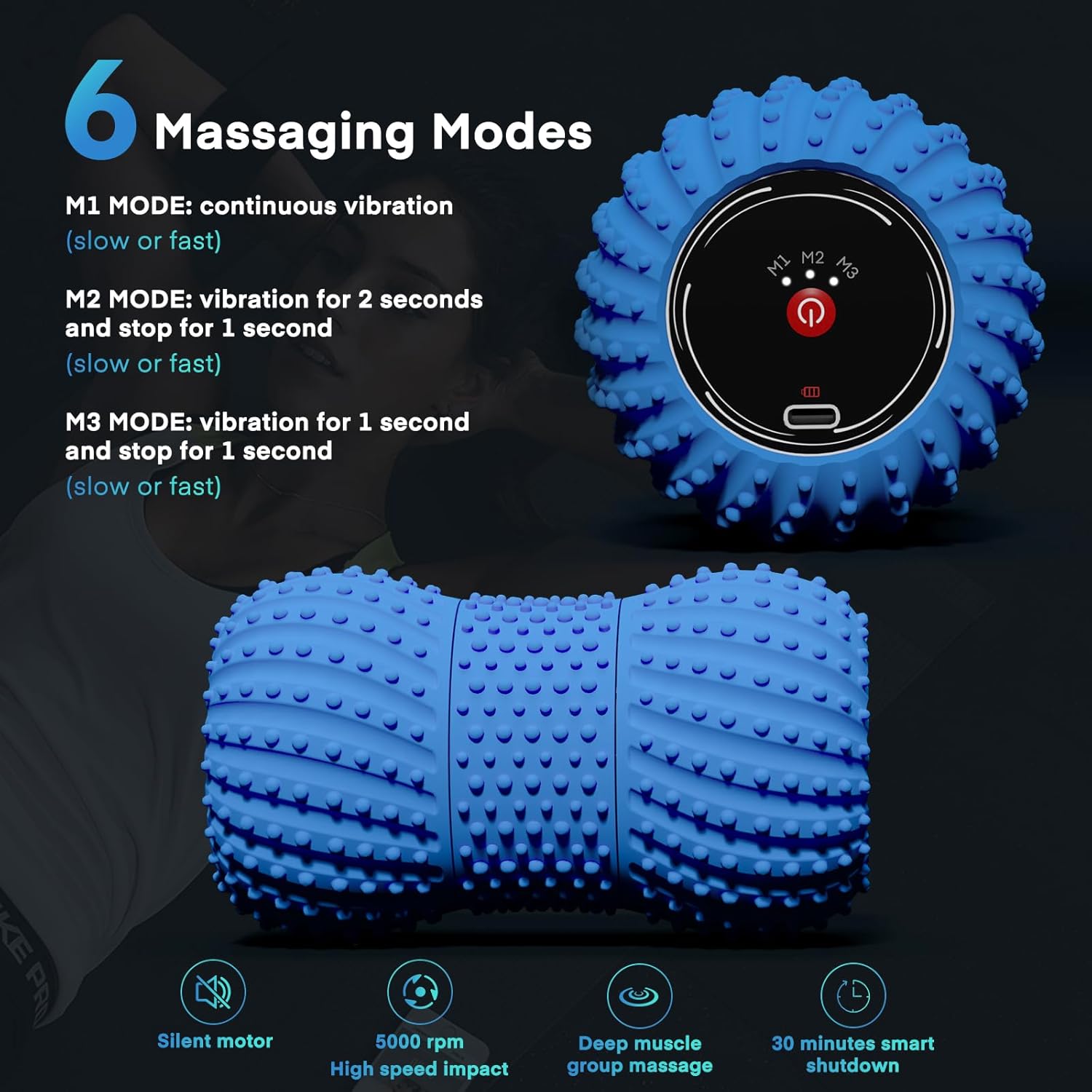 2 in 1 Vibrating Peanut Massag - Yoga Fitness Wheel review and price