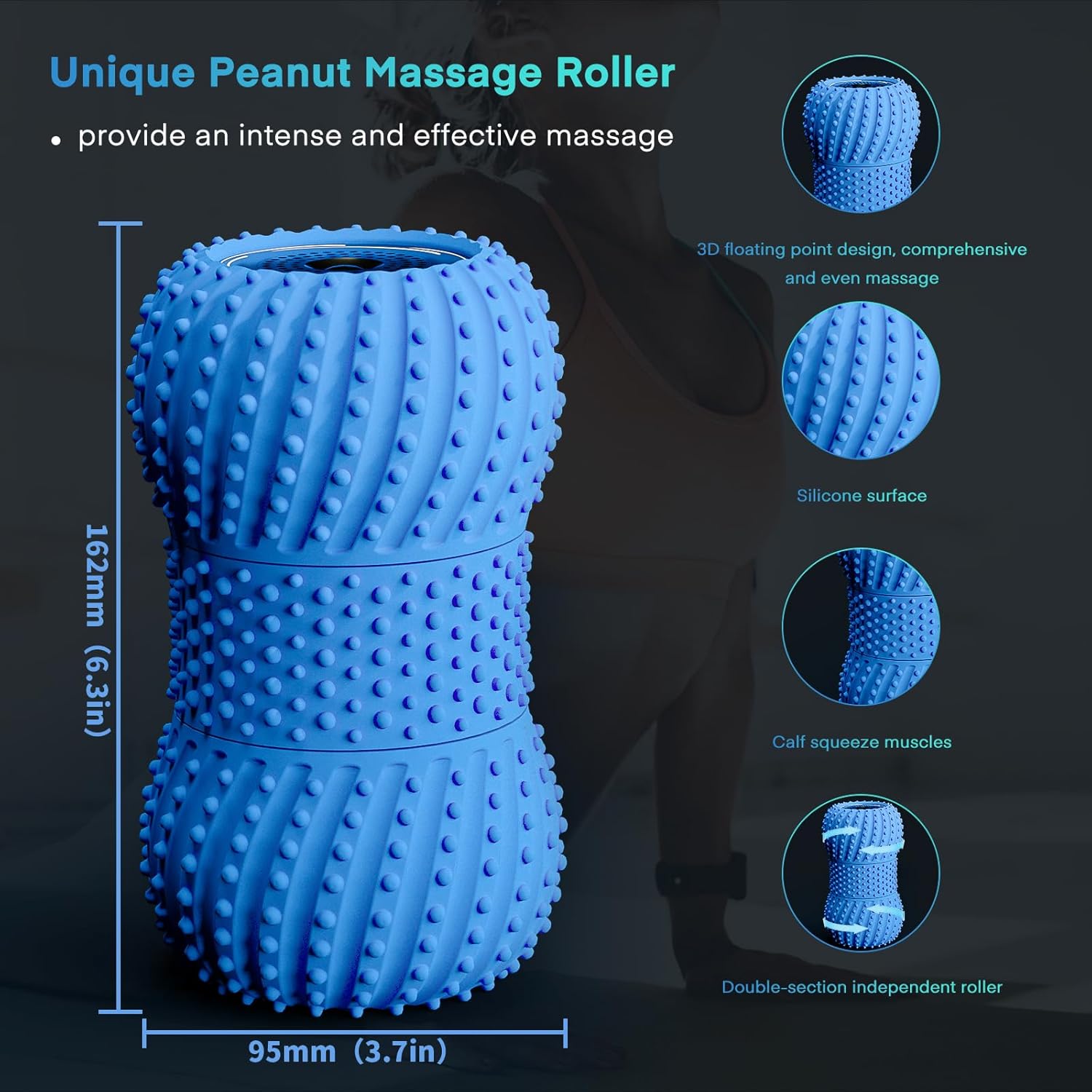 2 in 1 Vibrating Peanut Massag - Yoga Fitness Wheel review and price