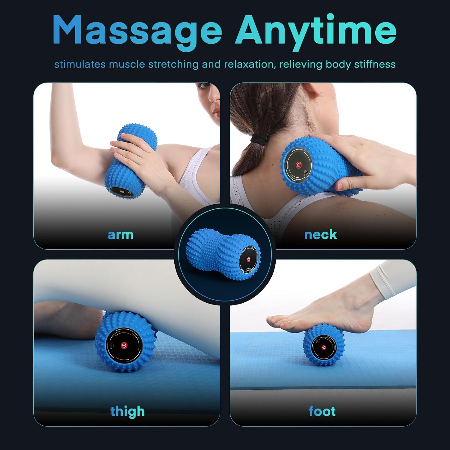 2 in 1 Vibrating Peanut Massag - Yoga Fitness Wheel review and price
