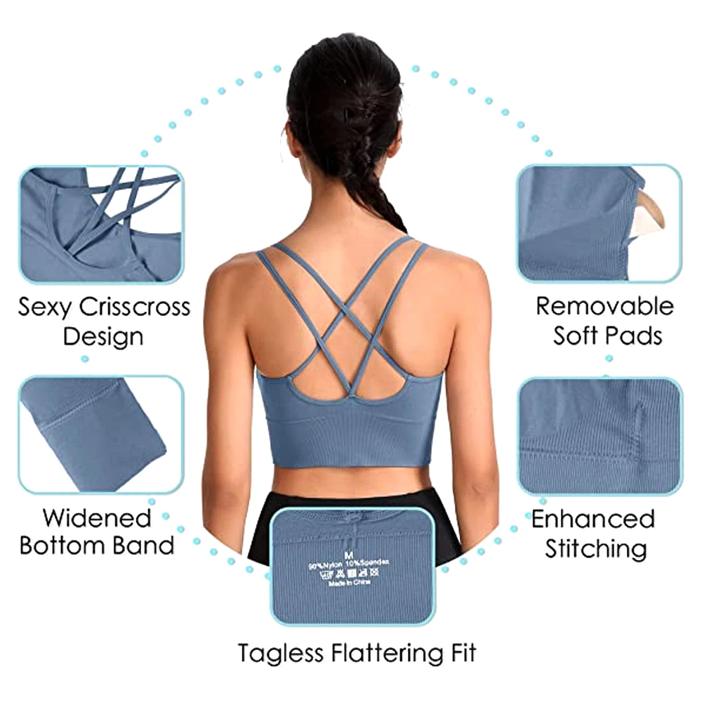 1PC Cotton Sports Bras Women P - Yoga Fitness Girl review and price