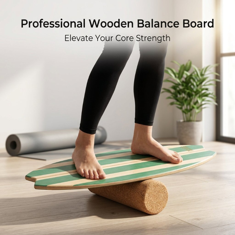`Fish‑Shaped Wooden Surfing Ba - Yoga Fitness Gear review and price