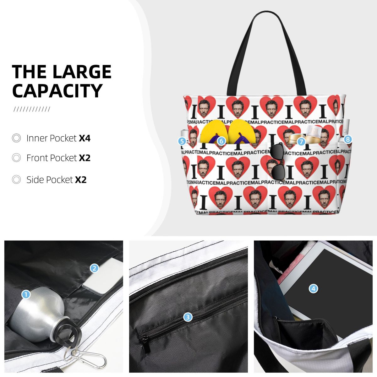 Dr House MD TV Beach Tote Bag  - Yoga Fitness Tva review and price