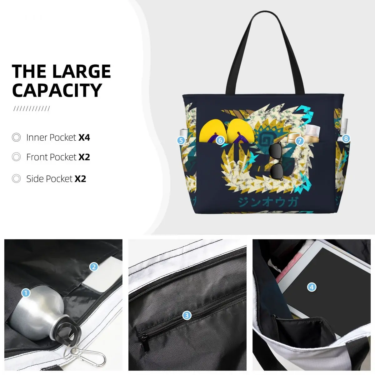 Monster Hunter World Iceborne  - Yoga Fitness Tote review and price
