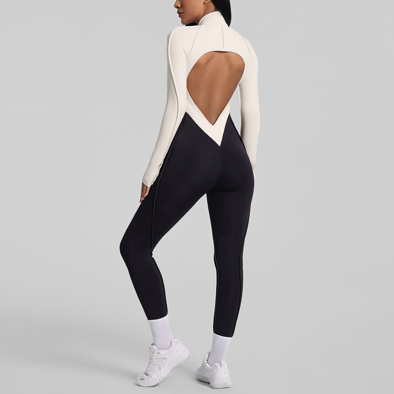 Sanding Yoga Jumpsuit Hollow-O - Yoga Fitness Girl review and price