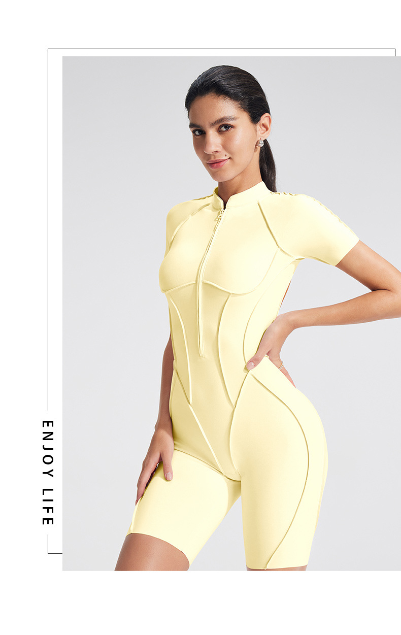 Sanding Yoga Jumpsuit Hollow-O - Yoga Fitness Girl review and price