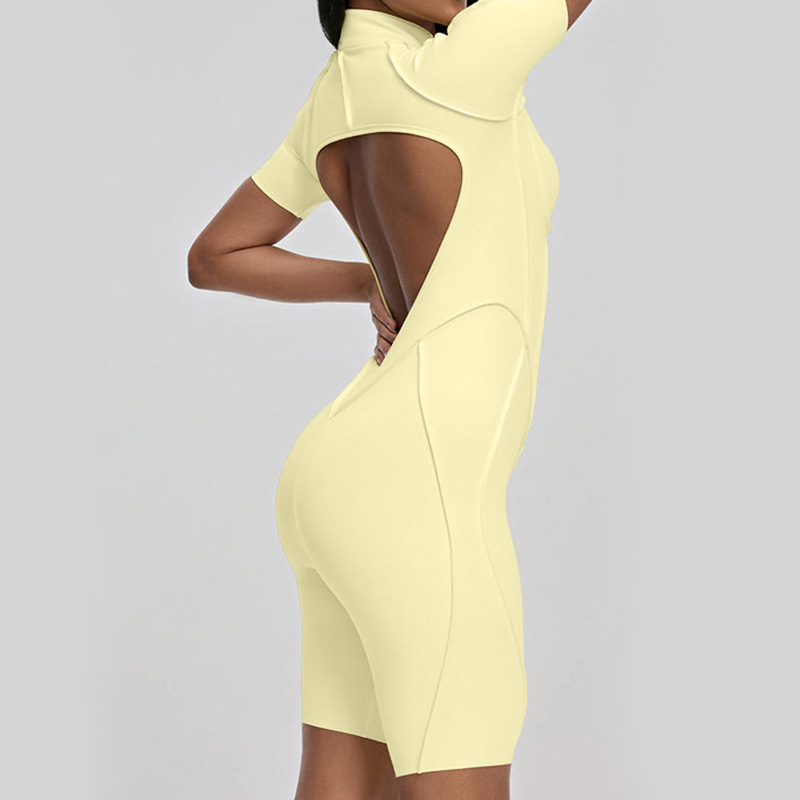 Sanding Yoga Jumpsuit Hollow-O - Yoga Fitness Girl review and price