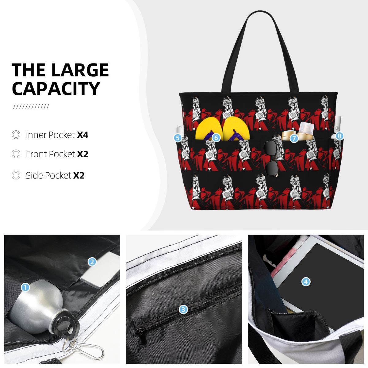 Alucard Hellsing Manga Beach T - Yoga Fitness Tote review and price