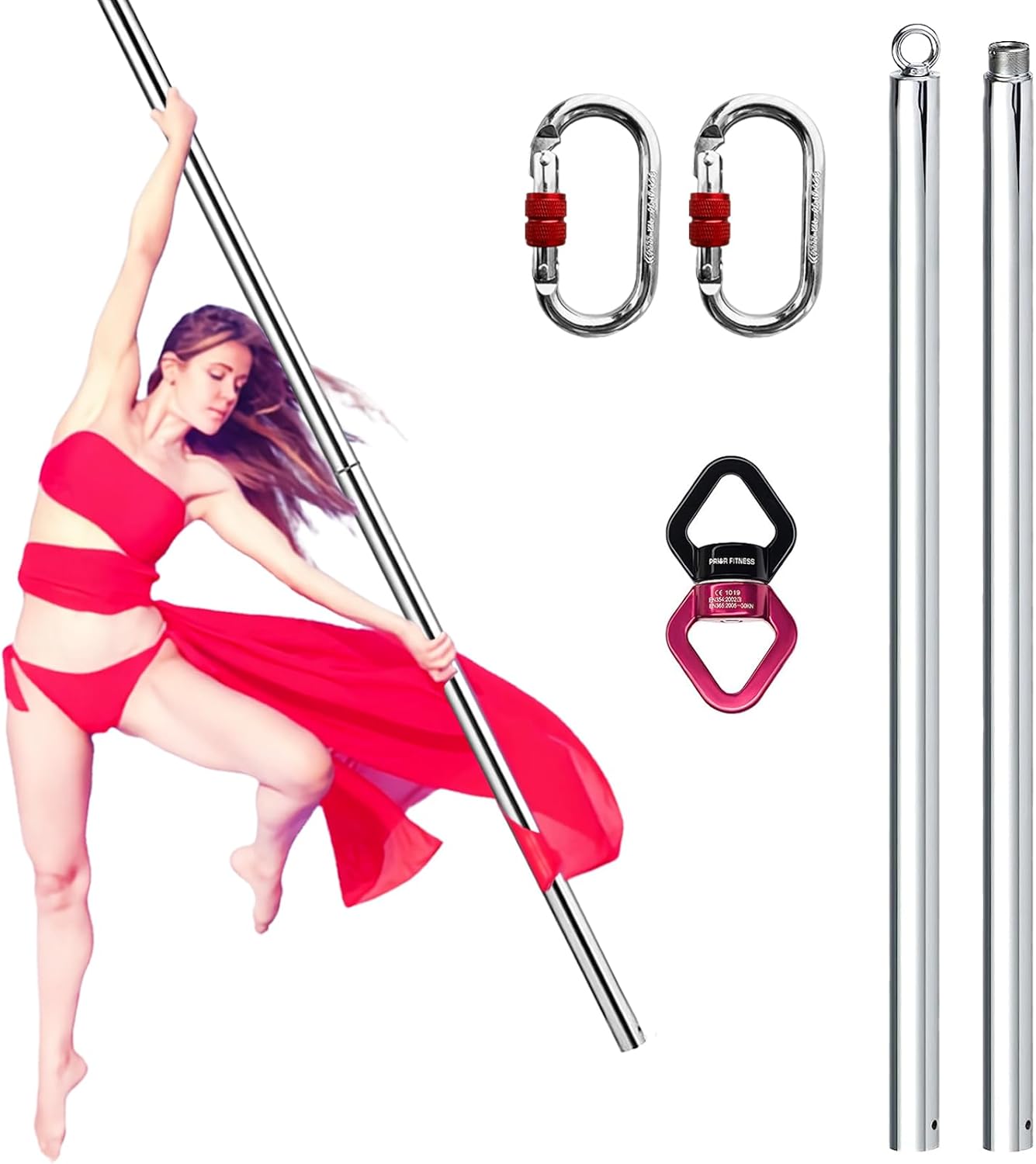 Aerial Flying Dance Pole 2M 36 - Yoga Fitness Spinning review and price
