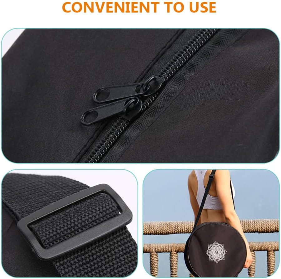 Yoga Wheel Bag Nylon Black Man - Yoga Fitness Wheel review and price