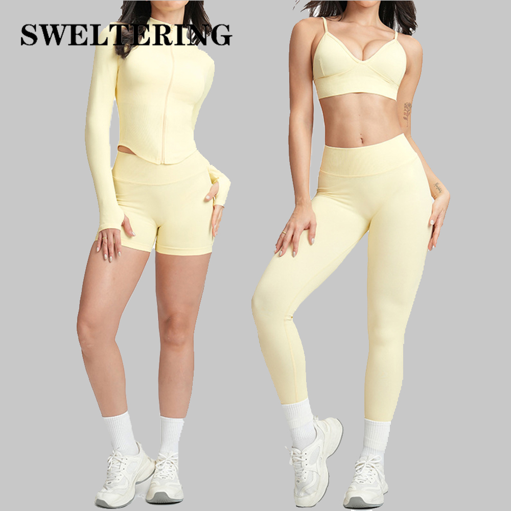 SWELTERING 2/3PCS Seamless Yog - Yoga Fitness Kleidung review and price