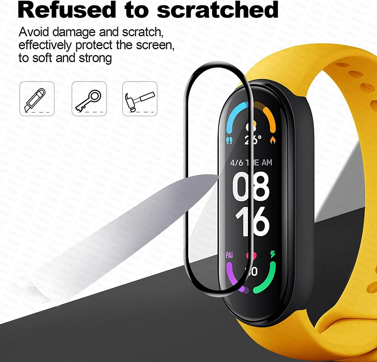 9D Protective Film For Xiaomi  - Fitness Tracker Band review and price