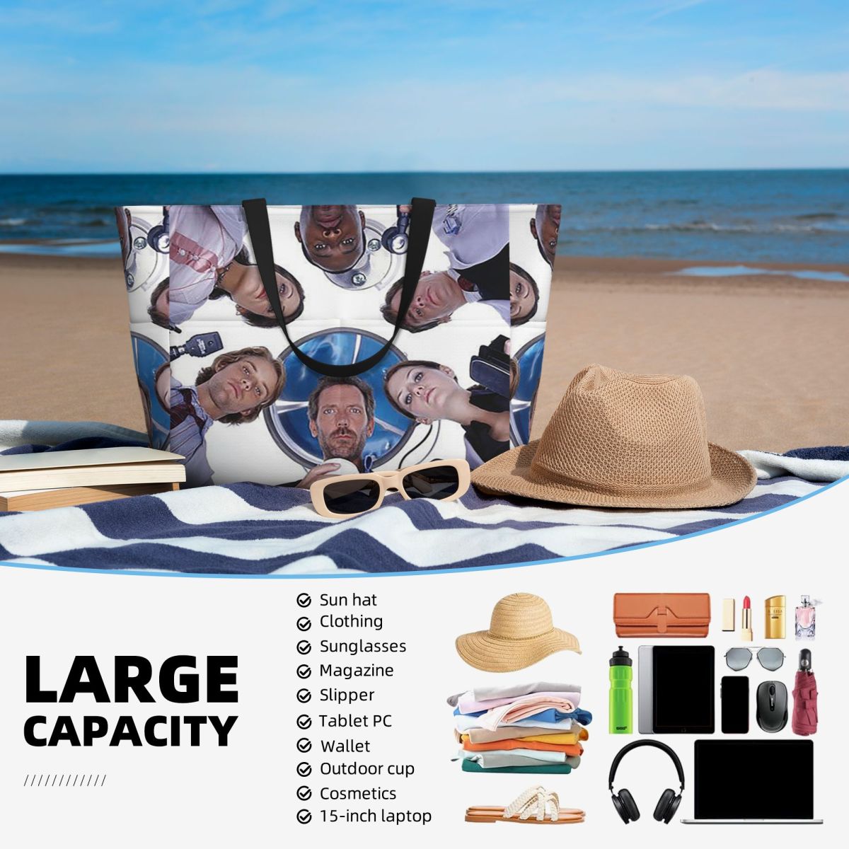 House MD TV Show Beach Tote Ba - Yoga Fitness Tva review and price