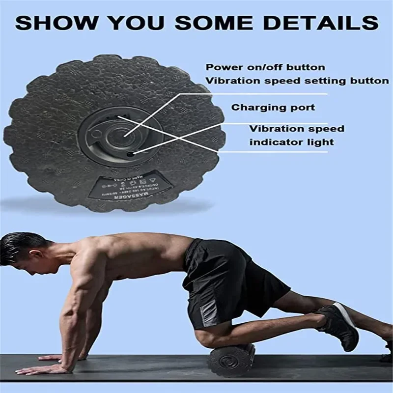 4-Speed Vibrating Electric Yog - Yoga Fitness Wheel review and price