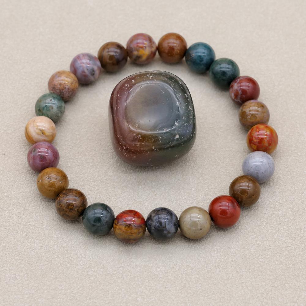 8mm Natural Stone Ocean Jasper - Yoga Health & Fitness Center review and price