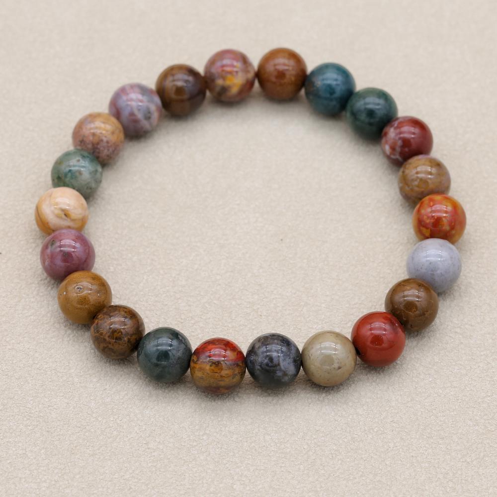 8mm Natural Stone Ocean Jasper - Yoga Health & Fitness Center review and price