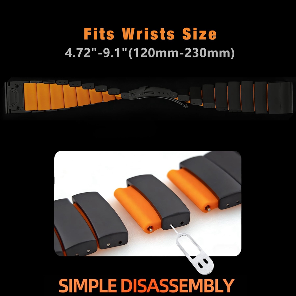 Lightweight Titanium Silicone  - Fitness Tracker Band review and price