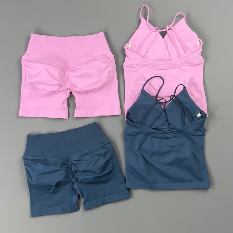 2 Pieces Gym Set Women Wrap V  - Yoga Y Fitness review and price