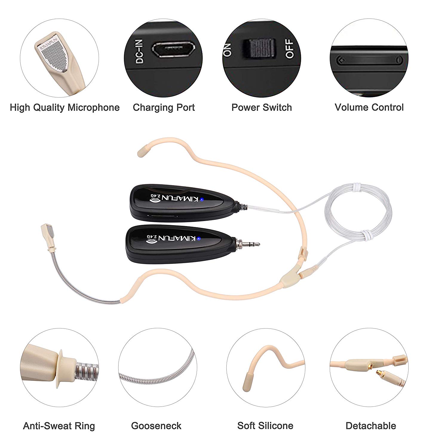 KIMAFUN Wireless Waterproof He - Yoga Fitness Spinning review and price