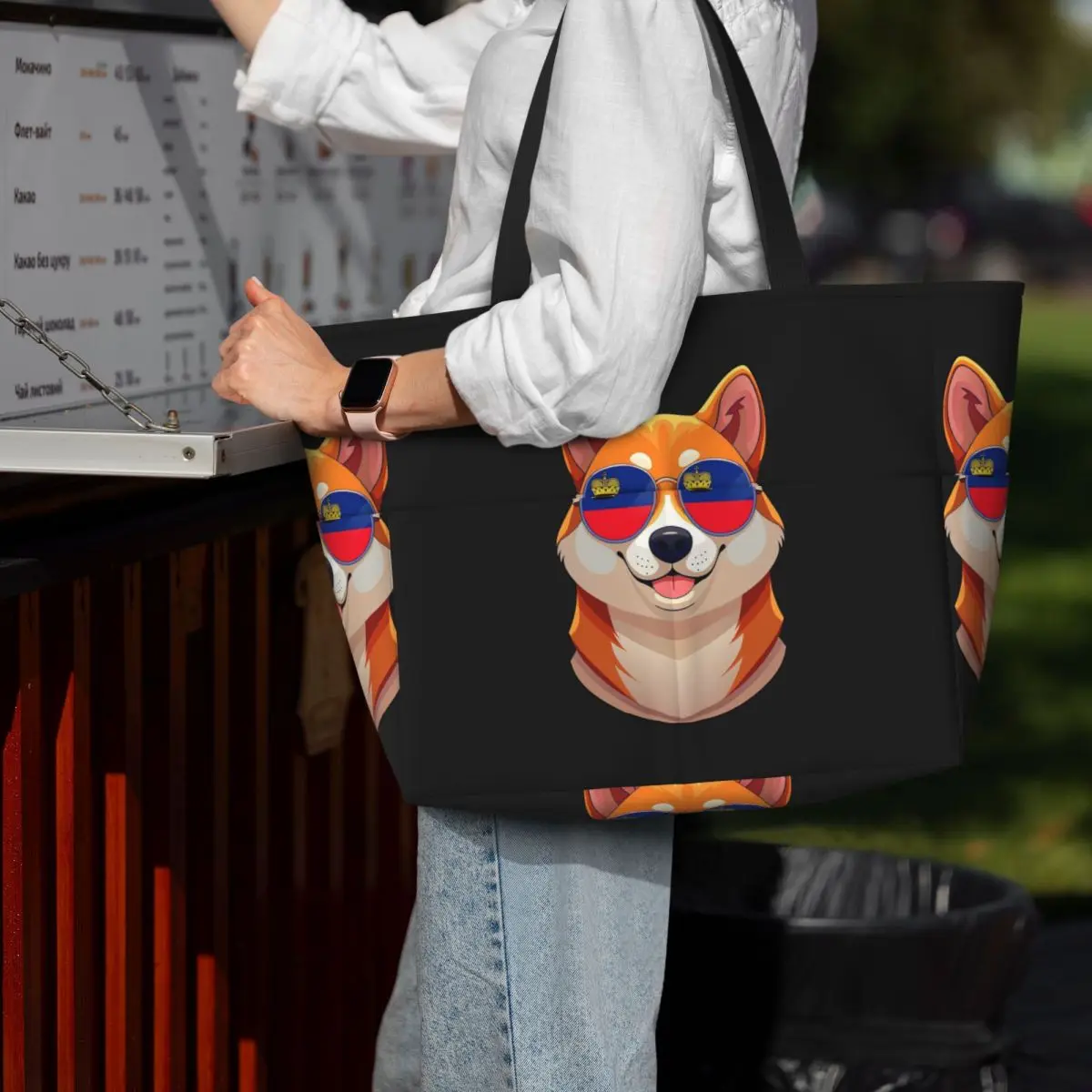 Vintage Patriotic Shiba Inu Li - Yoga Fitness Tote review and price