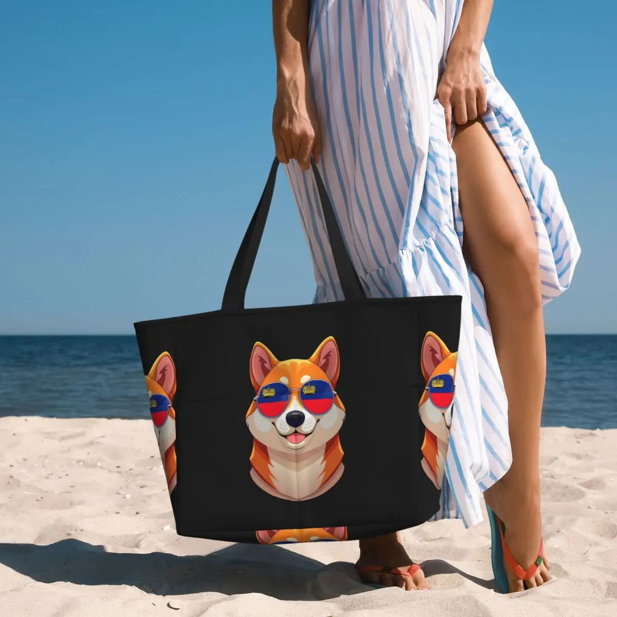 Vintage Patriotic Shiba Inu Li - Yoga Fitness Tote review and price