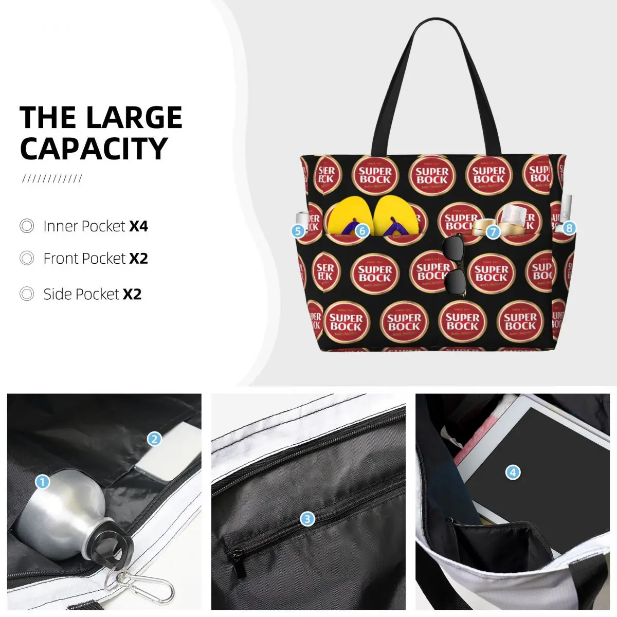 Super Bock Since 1927 Beach To - Yoga Fitness Tote review and price