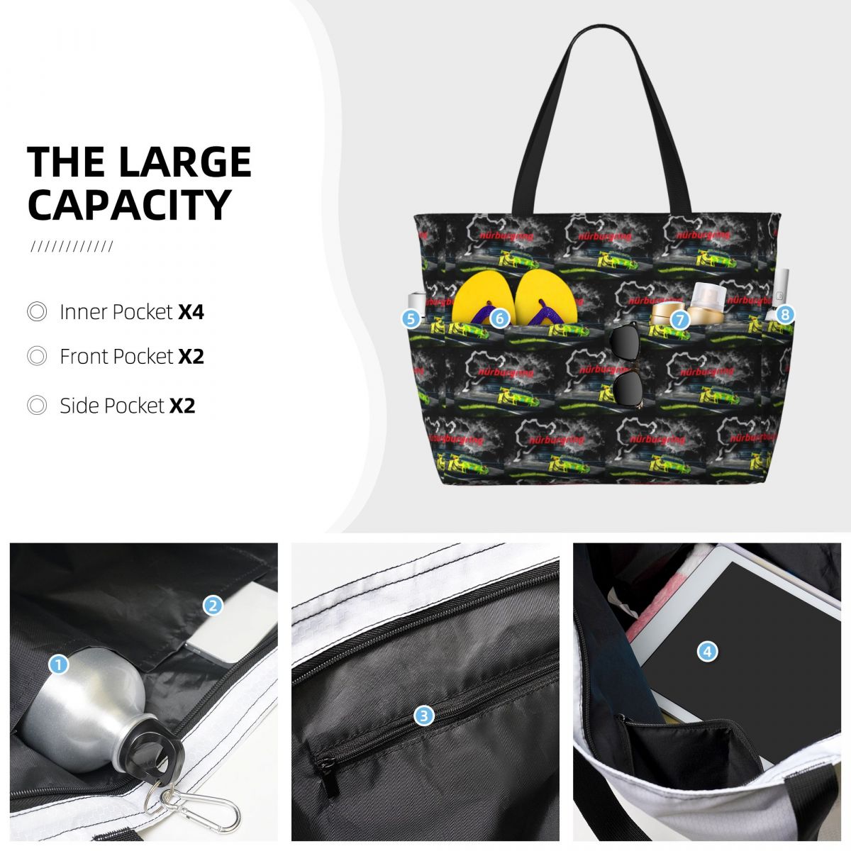 Nurburgring Print Beach Tote B - Yoga Fitness Tote review and price