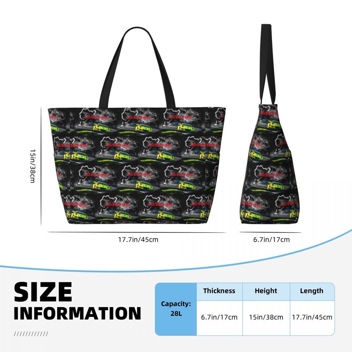 Nurburgring Print Beach Tote B - Yoga Fitness Tote review and price