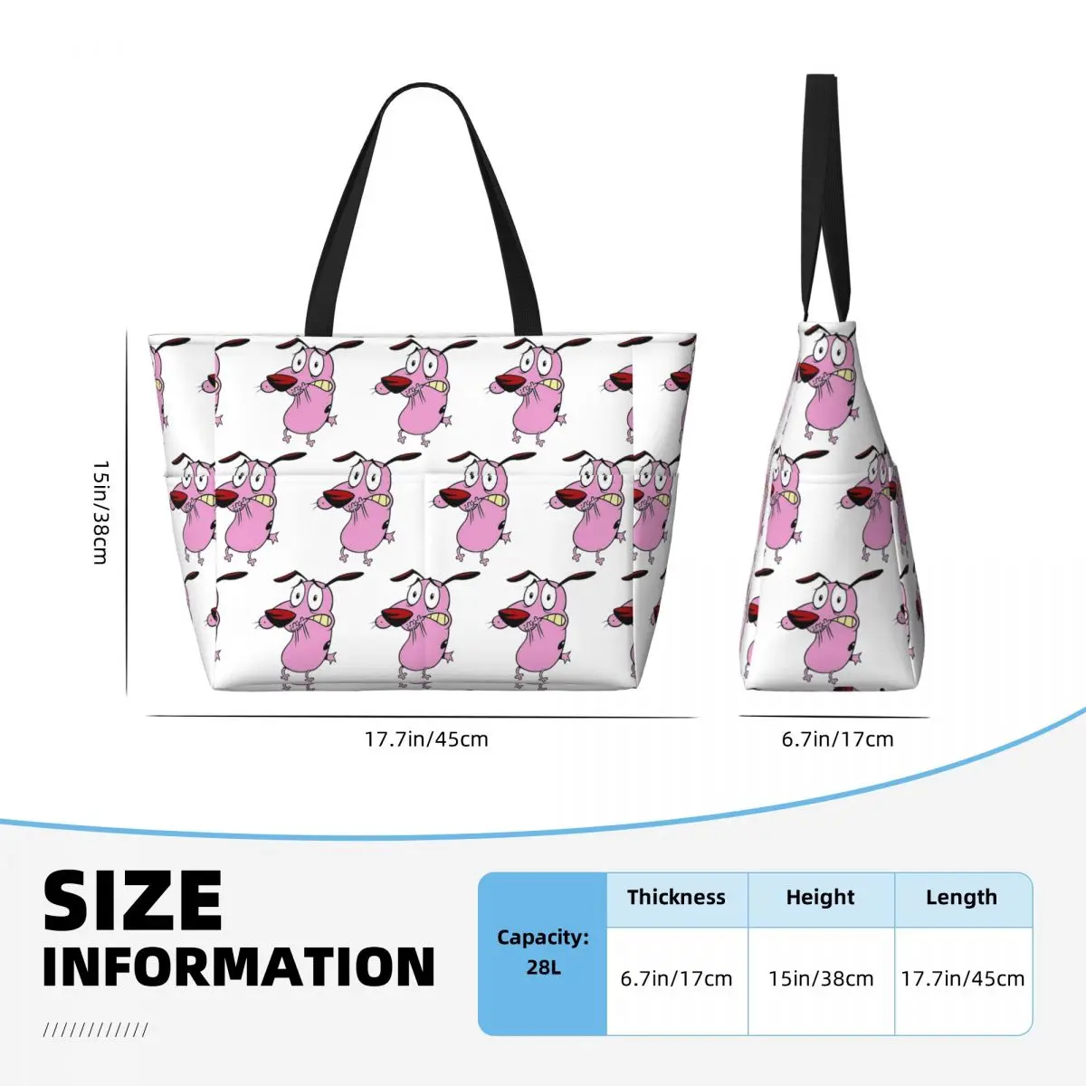 Cute Courageous Cowardlys Dog  - Yoga Fitness Tote review and price