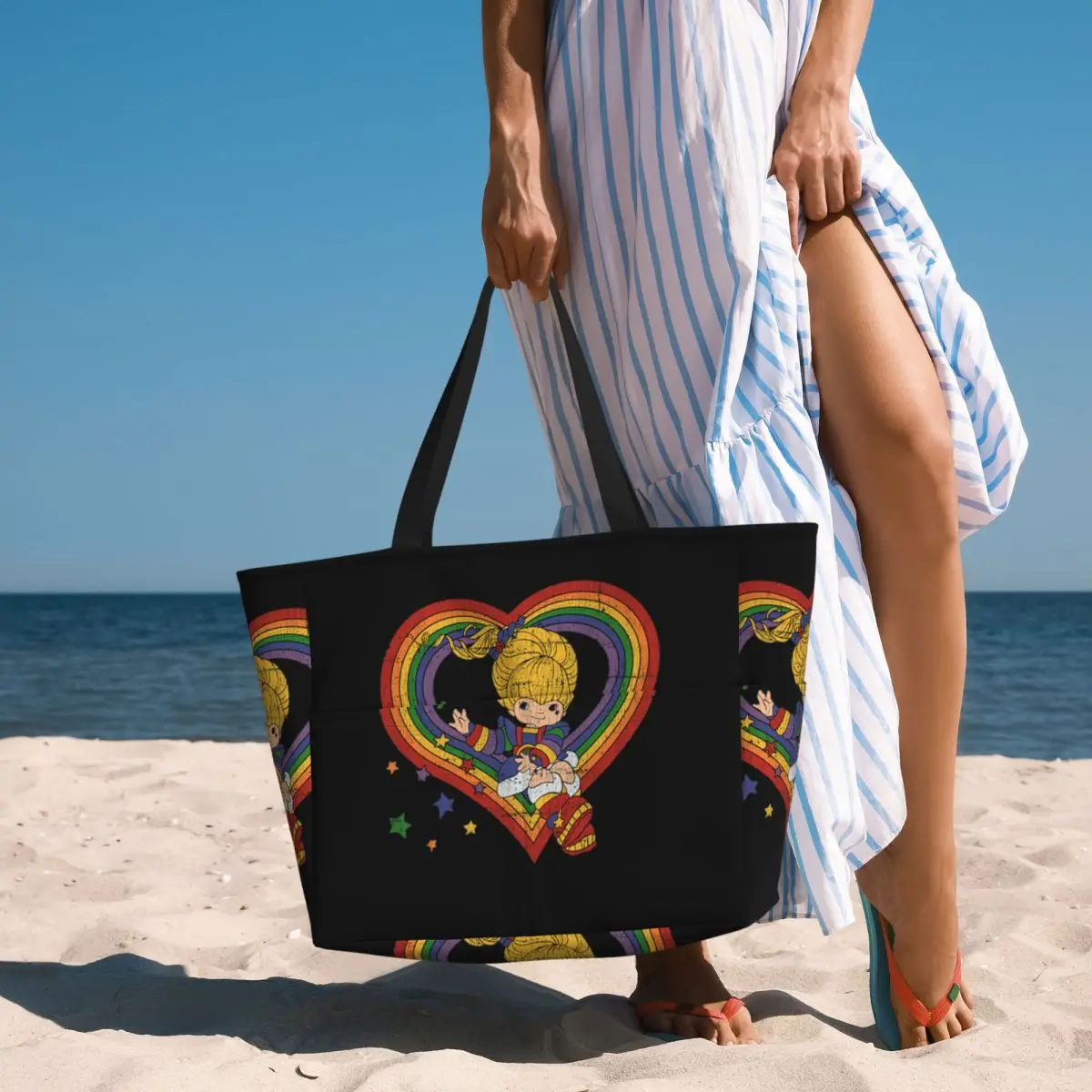 Rainbow Brite With Rainbow Hea - Yoga Fitness Tote review and price