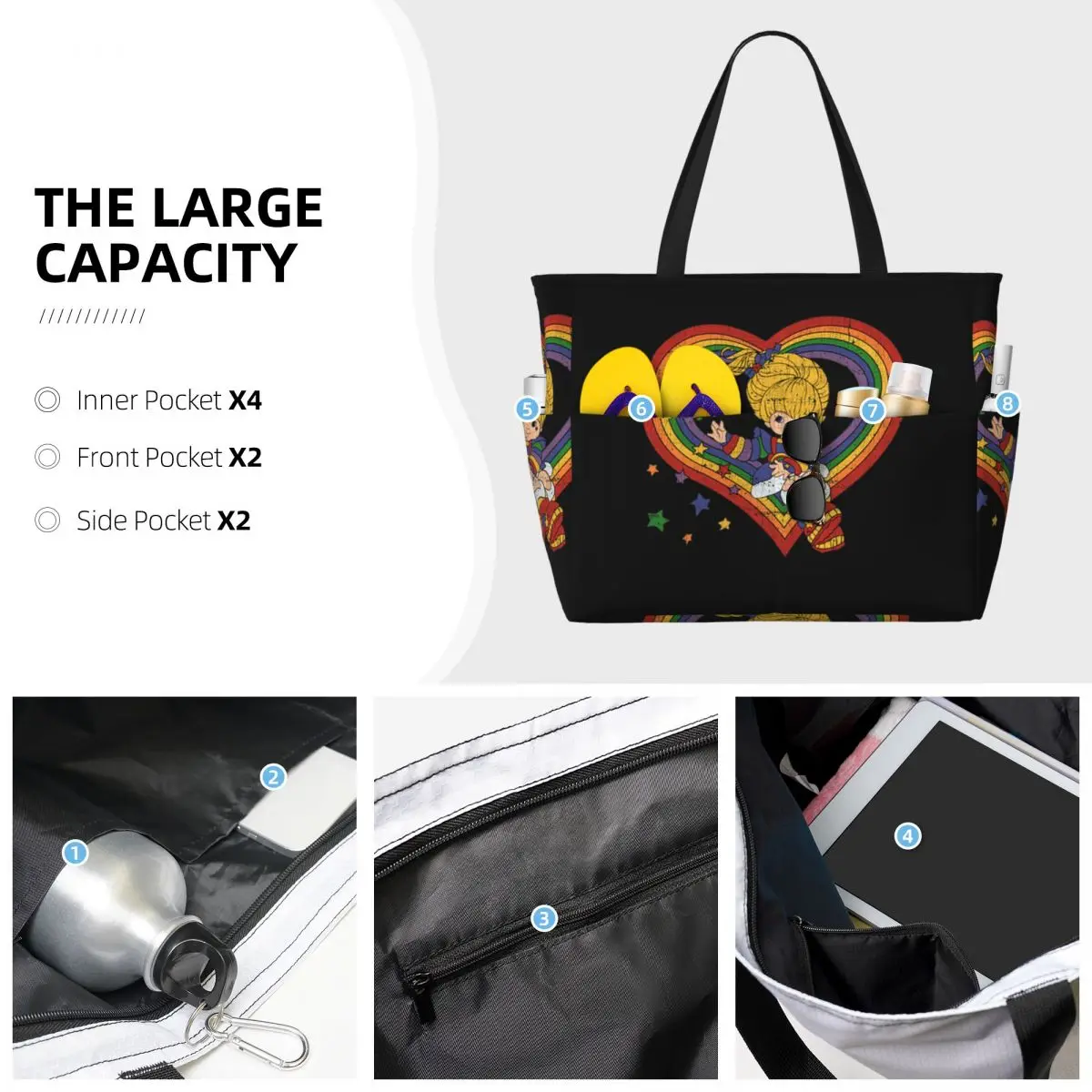 Rainbow Brite With Rainbow Hea - Yoga Fitness Tote review and price