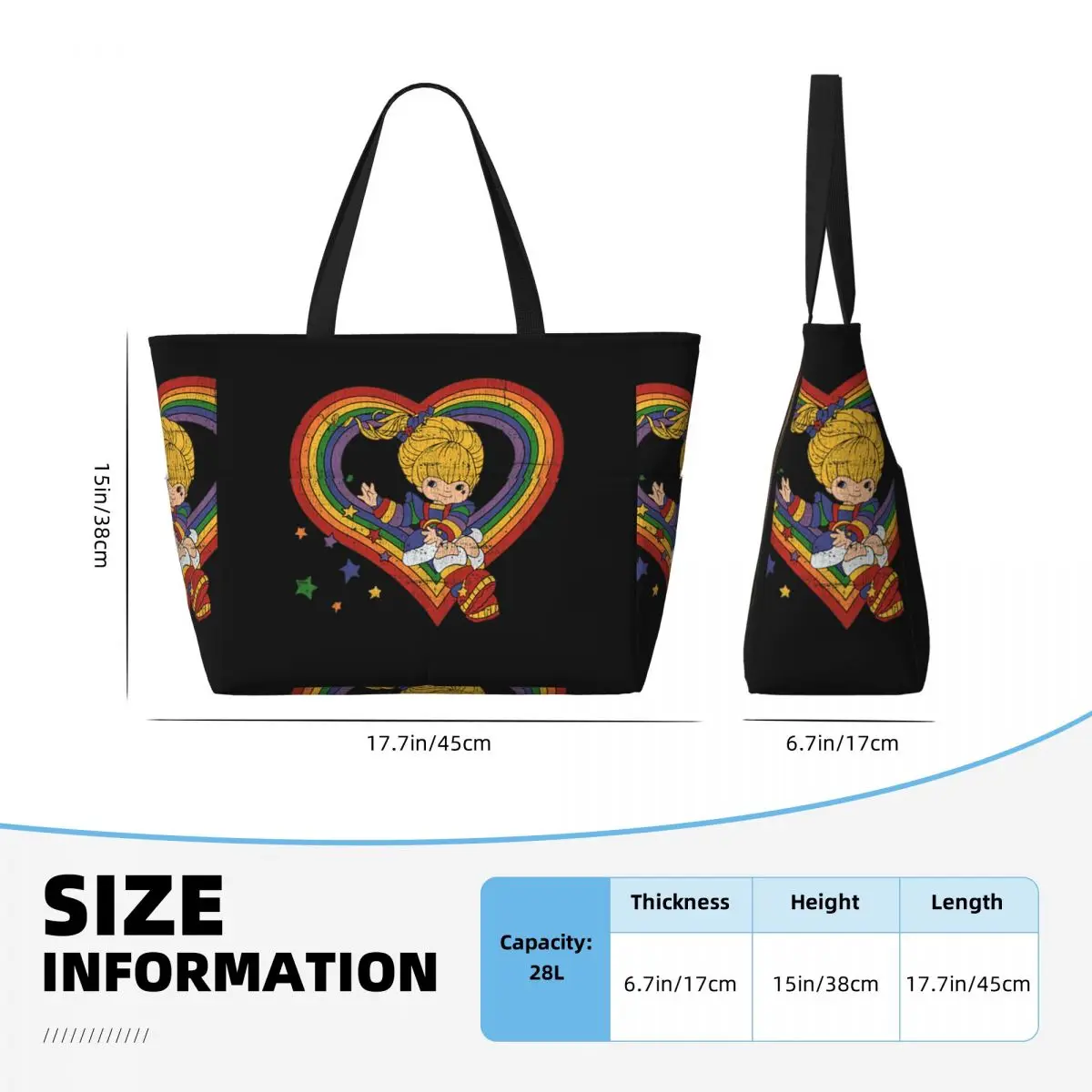 Rainbow Brite With Rainbow Hea - Yoga Fitness Tote review and price