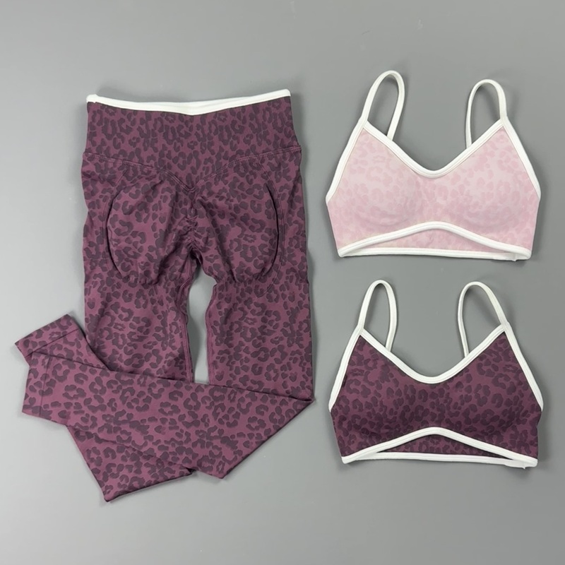 2 Pieces Yoga Set Women Leopar - Yoga Fitness Kleidung review and price