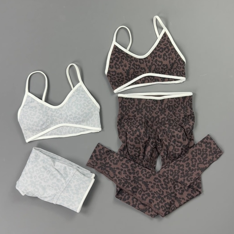 2 Pieces Yoga Set Women Leopar - Yoga Fitness Kleidung review and price