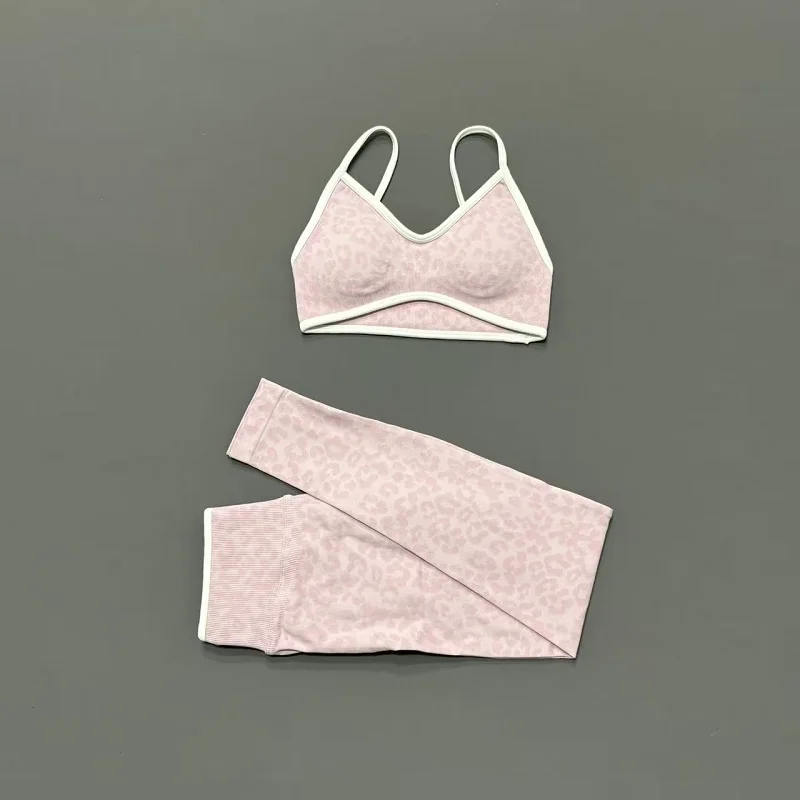 2 Pieces Yoga Set Women Leopar - Yoga Fitness Kleidung review and price