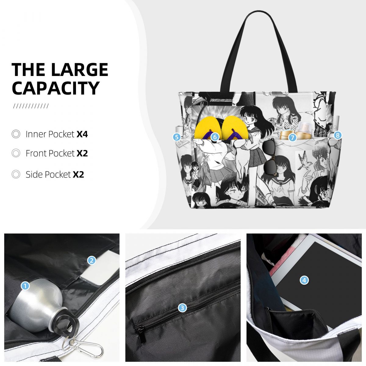 Inuyasha Higurashi Kagome Anim - Yoga Fitness Tote review and price