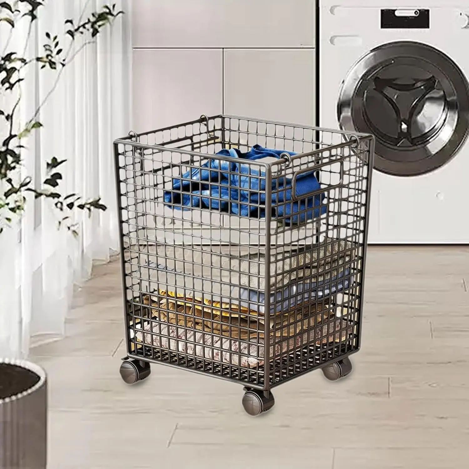 Wire Mesh Laundry Hamper on Wh - Yoga Fitness Wheel review and price