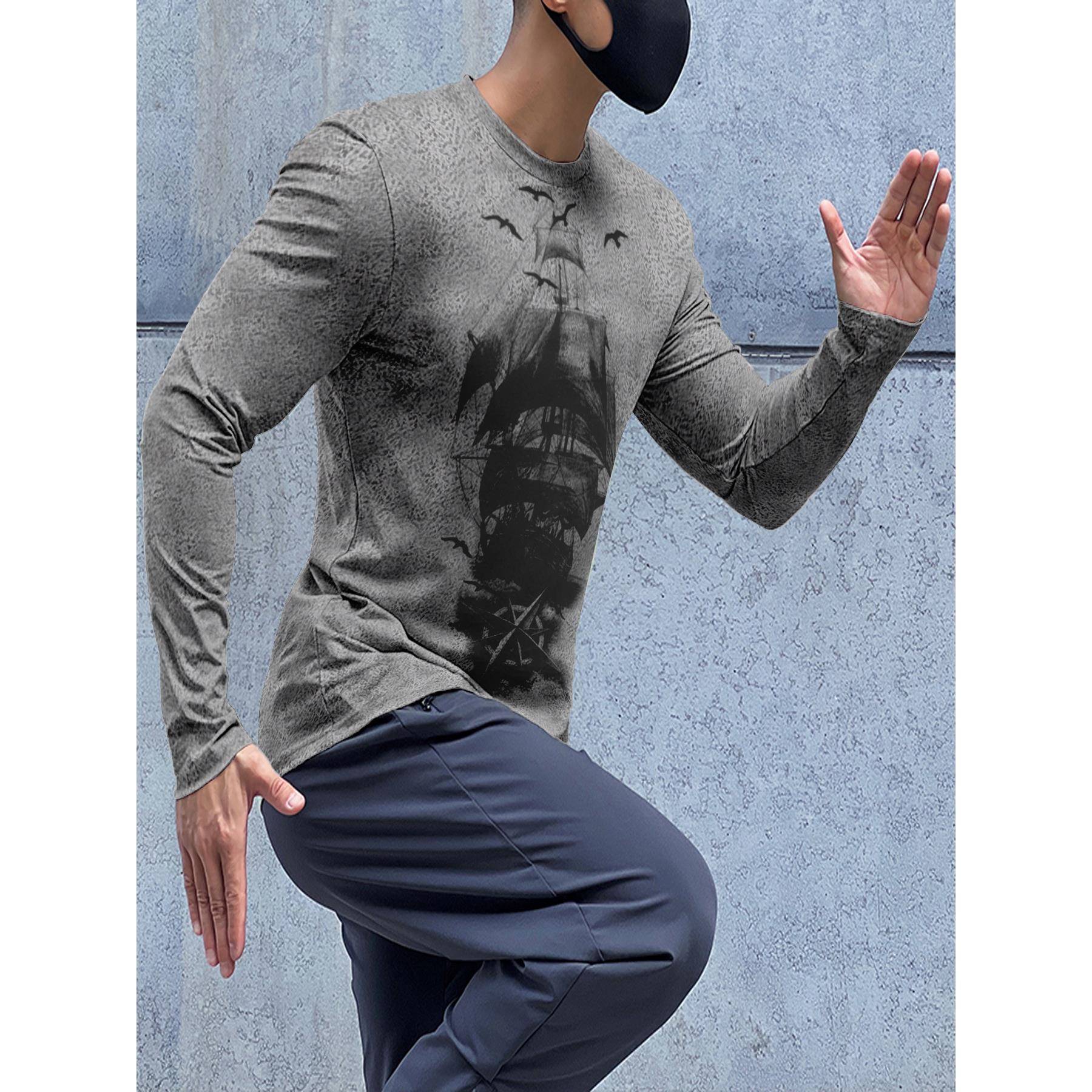 Men's Casual Crewneck Longslee - Yoga Fitness Gear review and price